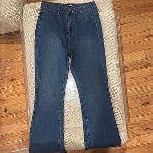 Flare high stretch denim
